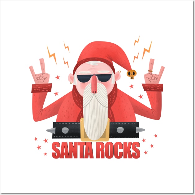 Santa Rocks Wall Art by Luis San Vicente 